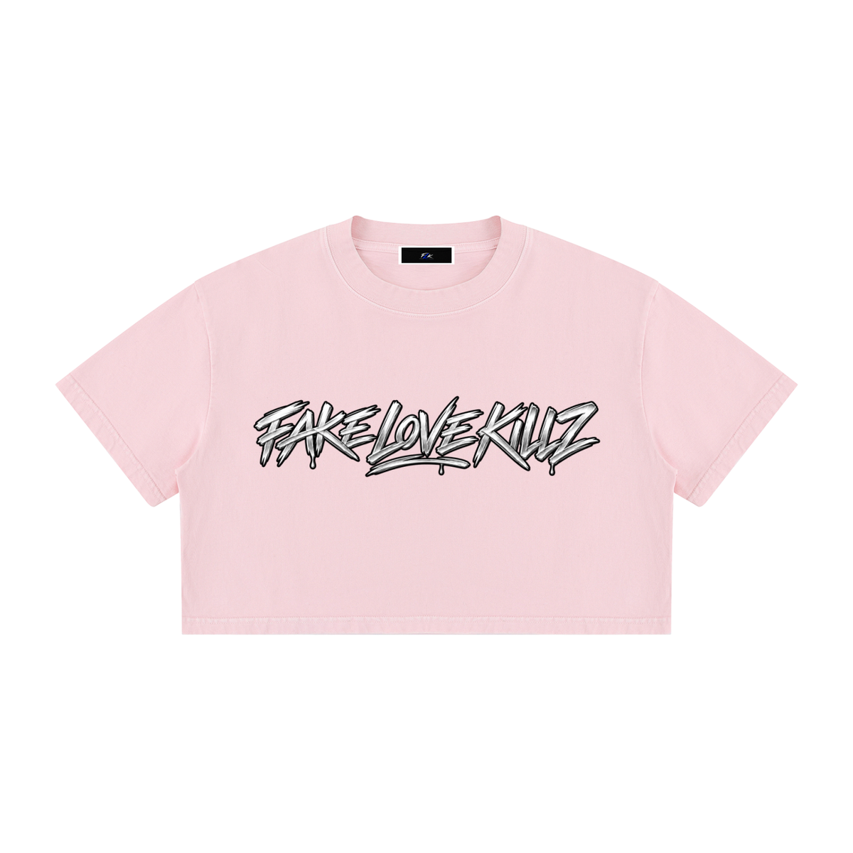 Women's Mineral Wash Cotton Crop T-Shirt