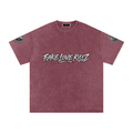 Snow Washed Oversized Cotton T-Shirt