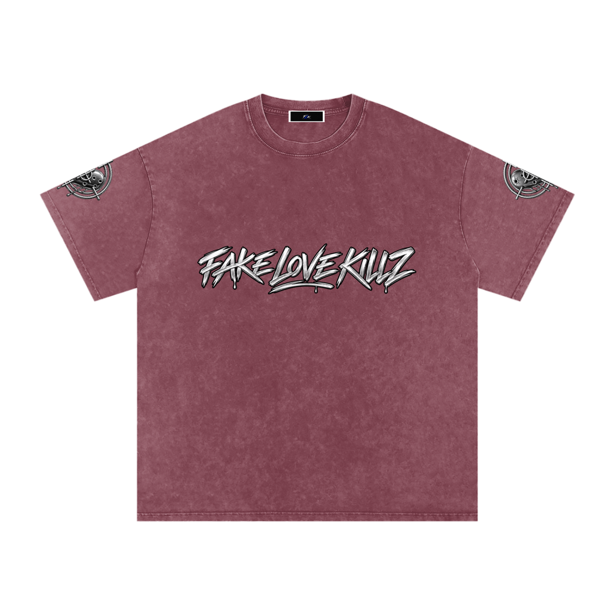 Snow Washed Oversized Cotton T-Shirt