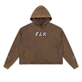 Vintage Washed Frayed-Hem Hoodie