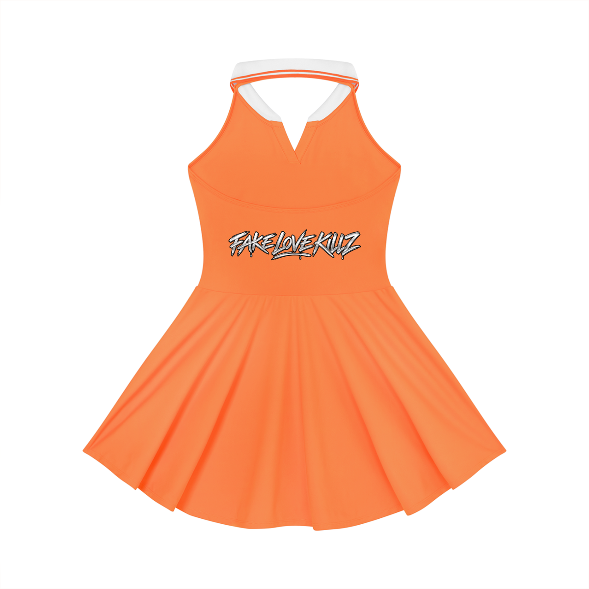 Women's Collared Halter A-Line Tennis Dress