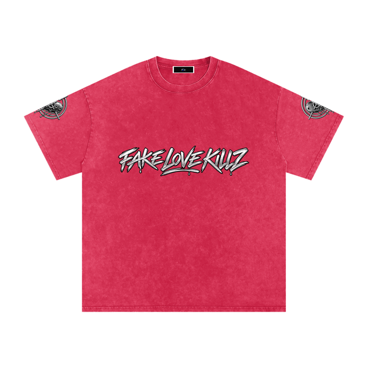 Snow Washed Oversized Cotton T-Shirt