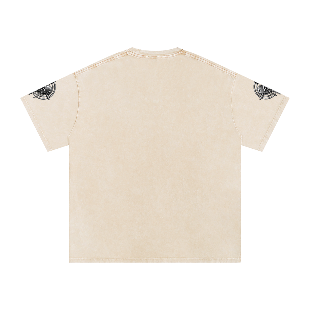 Snow Washed Oversized Cotton T-Shirt