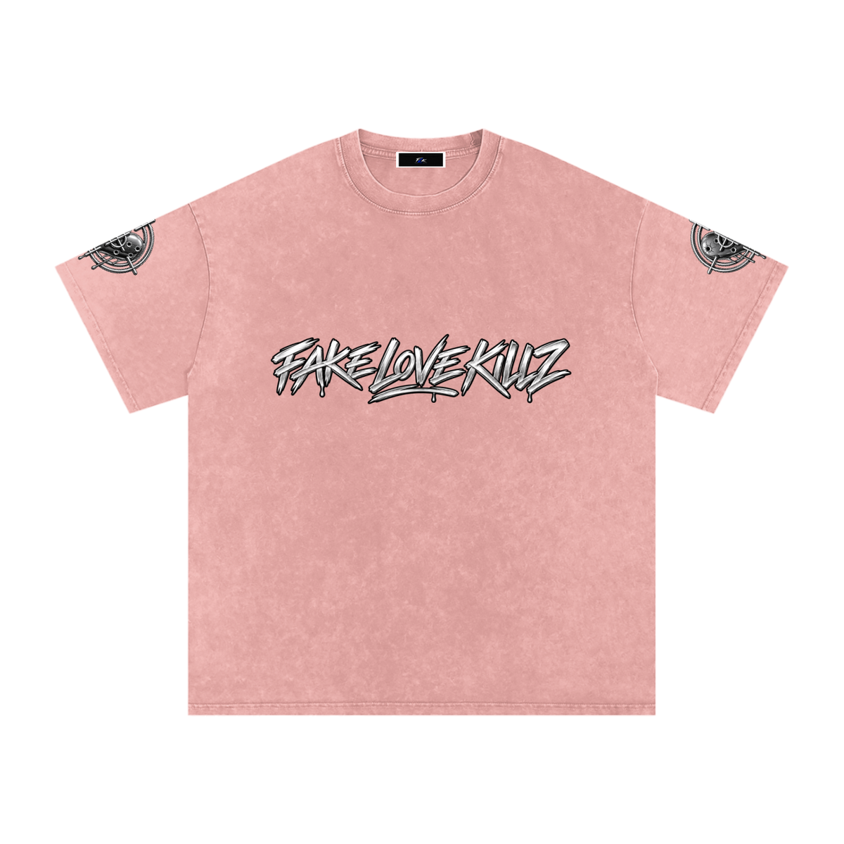 Snow Washed Oversized Cotton T-Shirt