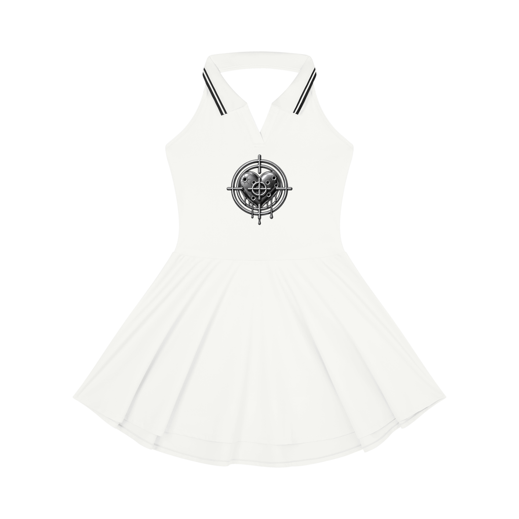Women's Collared Halter A-Line Tennis Dress