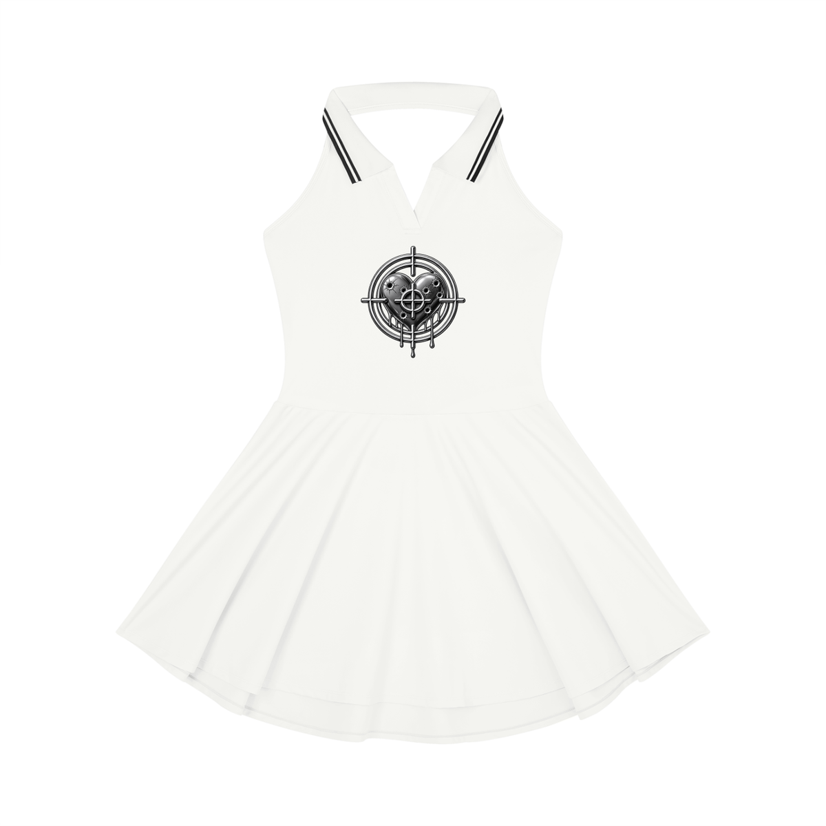 Women's Collared Halter A-Line Tennis Dress