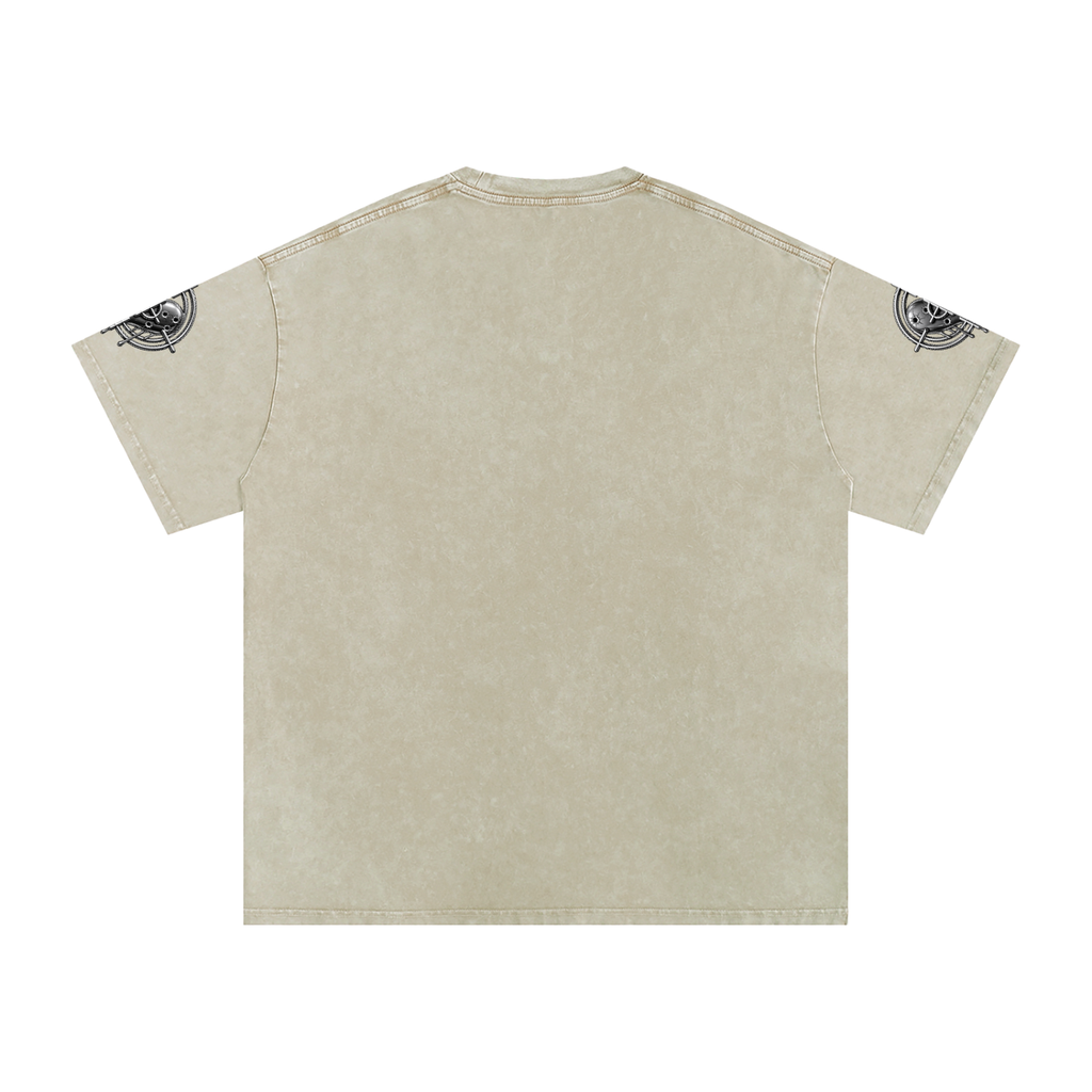 Snow Washed Oversized Cotton T-Shirt