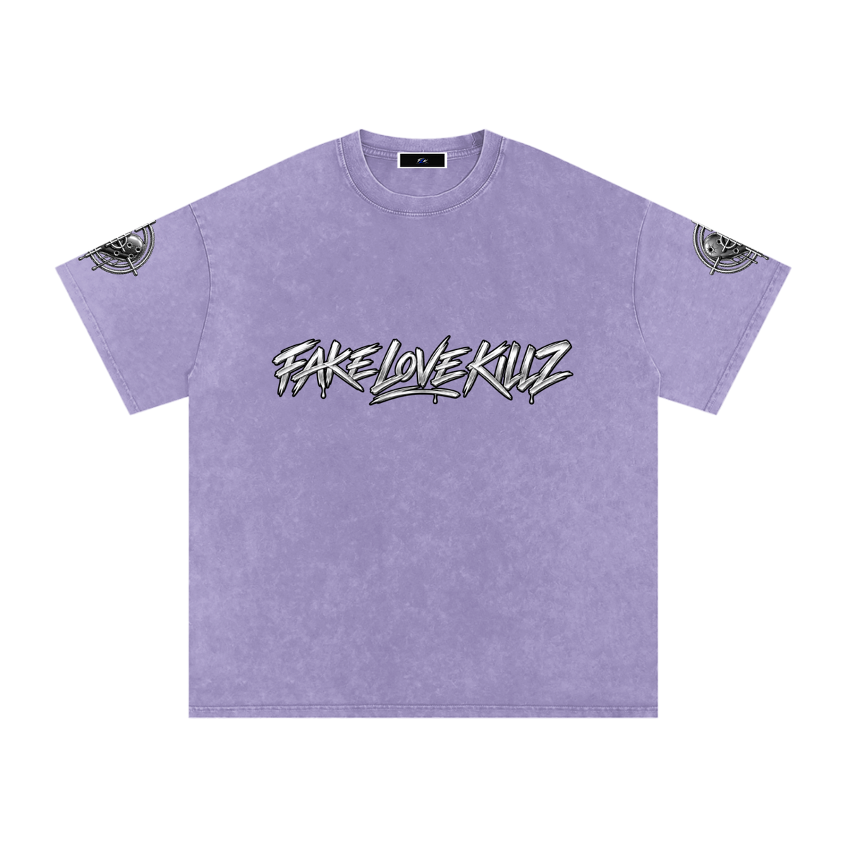 Snow Washed Oversized Cotton T-Shirt