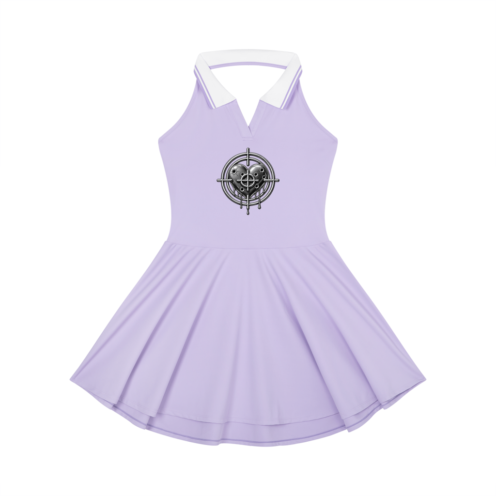 Women's Collared Halter A-Line Tennis Dress
