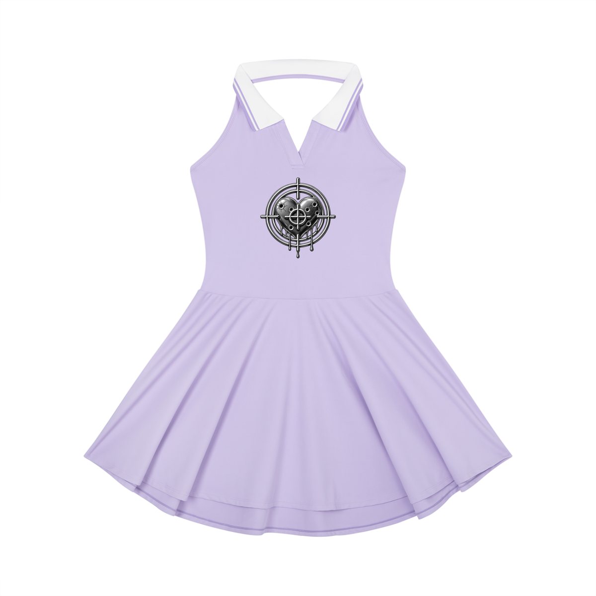 Women's Collared Halter A-Line Tennis Dress