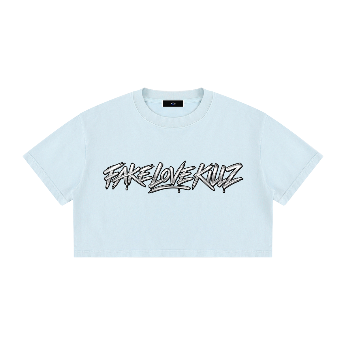 Women's Mineral Wash Cotton Crop T-Shirt