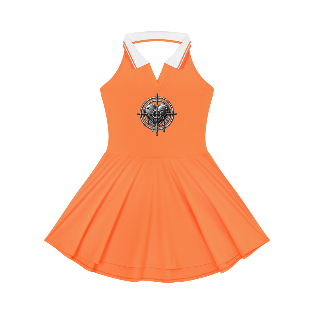 Women's Collared Halter A-Line Tennis Dress